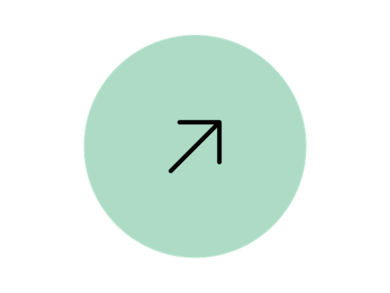 Arrow in circle - grafisk ikon - thin